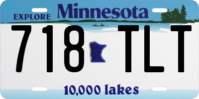 MN license plate 718TLT