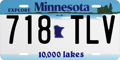MN license plate 718TLV