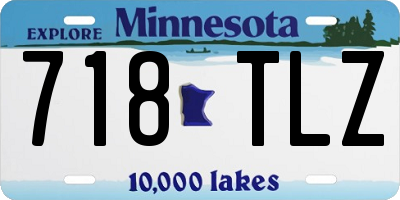 MN license plate 718TLZ