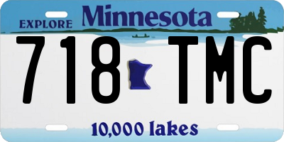 MN license plate 718TMC