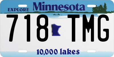 MN license plate 718TMG