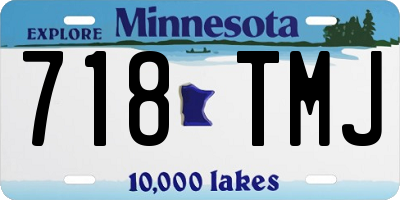 MN license plate 718TMJ