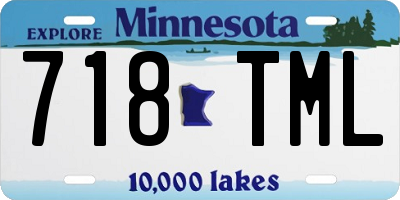 MN license plate 718TML
