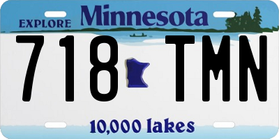 MN license plate 718TMN