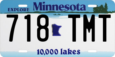 MN license plate 718TMT