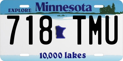 MN license plate 718TMU