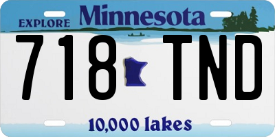 MN license plate 718TND