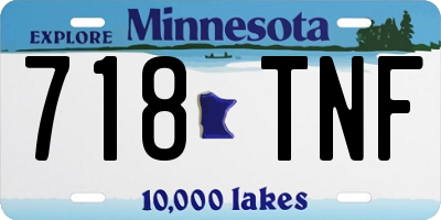 MN license plate 718TNF