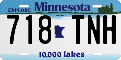 MN license plate 718TNH