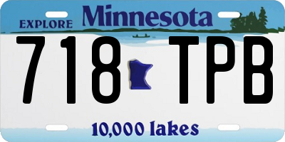 MN license plate 718TPB