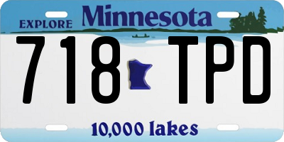 MN license plate 718TPD