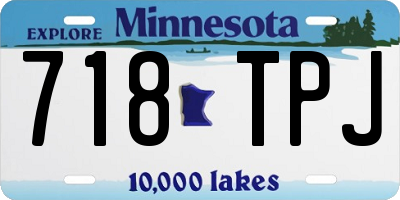 MN license plate 718TPJ