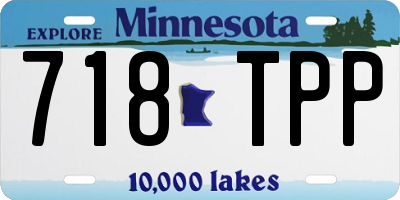 MN license plate 718TPP