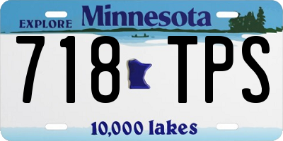 MN license plate 718TPS