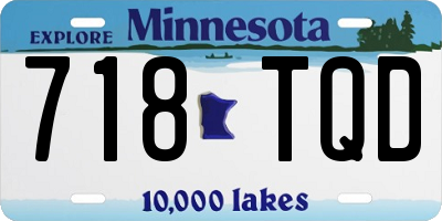 MN license plate 718TQD
