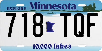 MN license plate 718TQF
