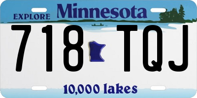 MN license plate 718TQJ