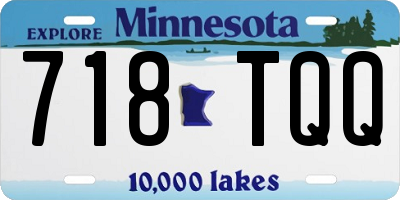 MN license plate 718TQQ