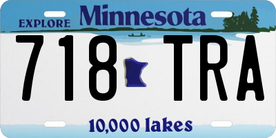 MN license plate 718TRA