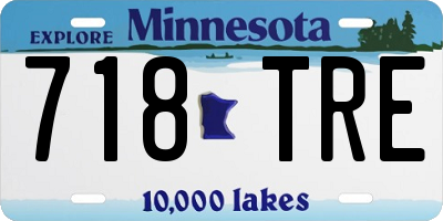 MN license plate 718TRE