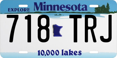 MN license plate 718TRJ