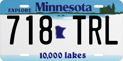 MN license plate 718TRL