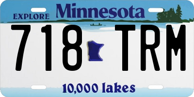 MN license plate 718TRM