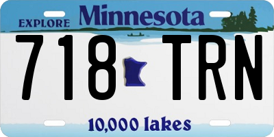 MN license plate 718TRN