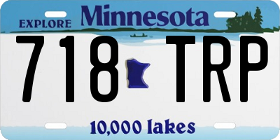 MN license plate 718TRP