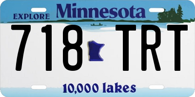 MN license plate 718TRT