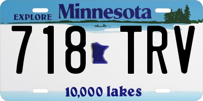 MN license plate 718TRV