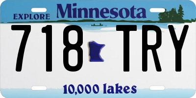 MN license plate 718TRY