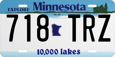 MN license plate 718TRZ