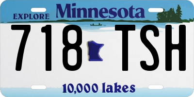 MN license plate 718TSH