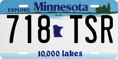 MN license plate 718TSR