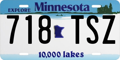 MN license plate 718TSZ
