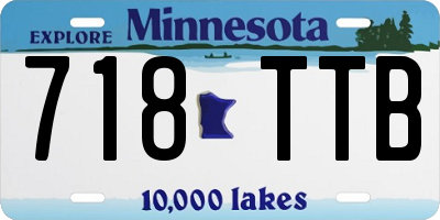 MN license plate 718TTB