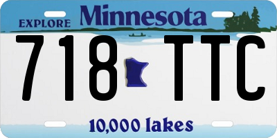 MN license plate 718TTC