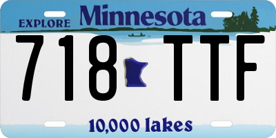 MN license plate 718TTF