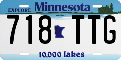 MN license plate 718TTG