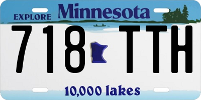 MN license plate 718TTH