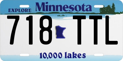 MN license plate 718TTL