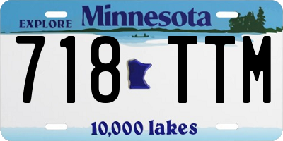 MN license plate 718TTM