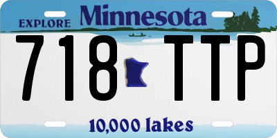 MN license plate 718TTP