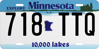MN license plate 718TTQ