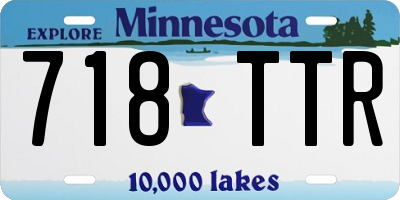 MN license plate 718TTR