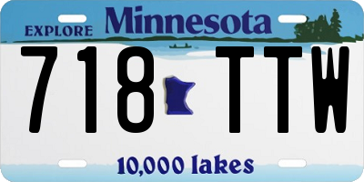 MN license plate 718TTW