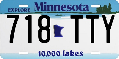 MN license plate 718TTY