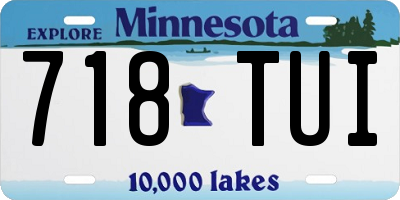 MN license plate 718TUI