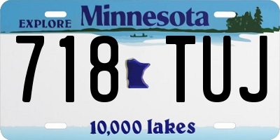 MN license plate 718TUJ